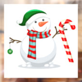 Sneeuwman Raamsticker (Vel 2)