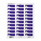 Sneeuwman Retouradreslabel Etiket (Full Sheet)