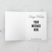 Sneeuwman Retro Concept Kunst Vouw Kerstkaart Feestdagen Kaart (Binnen)