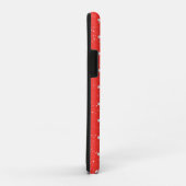 sneeuwman rode en witte stippen Case-Mate iPhone case (Achterkant/rechts)
