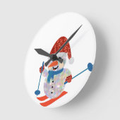 sneeuwman ronde klok (Hoek)
