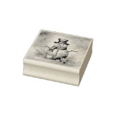 Sneeuwman  rubberstempel (Stempel)