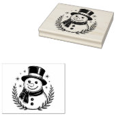 Sneeuwman Rubberstempel (Gestempeld)