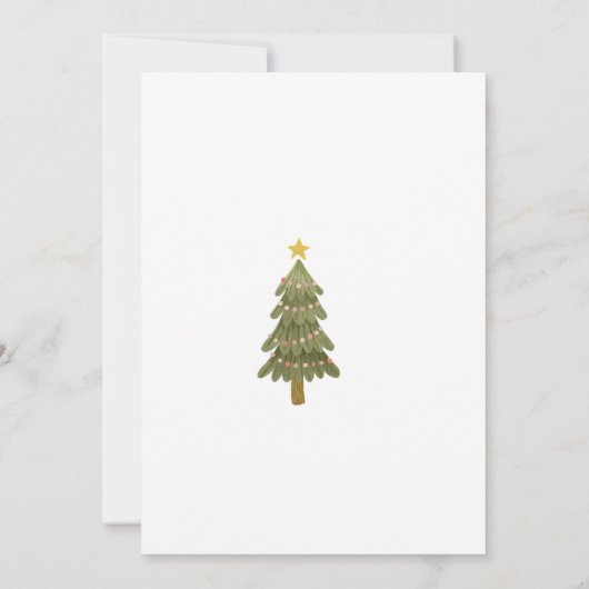 Sneeuwman Schattige kerstfeest Kaart (Achterkant)