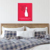 Sneeuwman Schattige Vrolijk Kerstfeest Gepersonali Canvas Afdruk (Insitu (Slaapkamer))