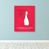 Sneeuwman Schattige Vrolijk Kerstfeest Gepersonali Canvas Afdruk (Insitu (Houten vloer))