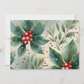 Sneeuwman Schattigee kerstwensen Feestdagenkaart (Achterkant)