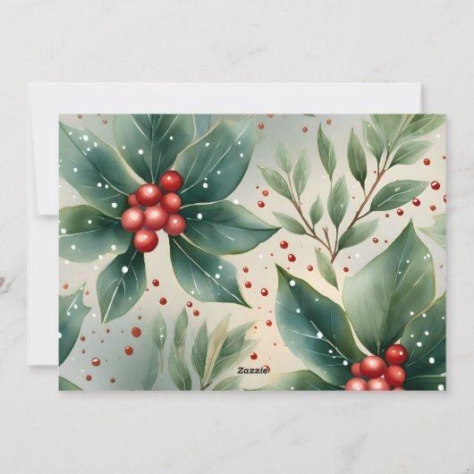 Sneeuwman Schattigee kerstwensen Feestdagenkaart (Achterkant)