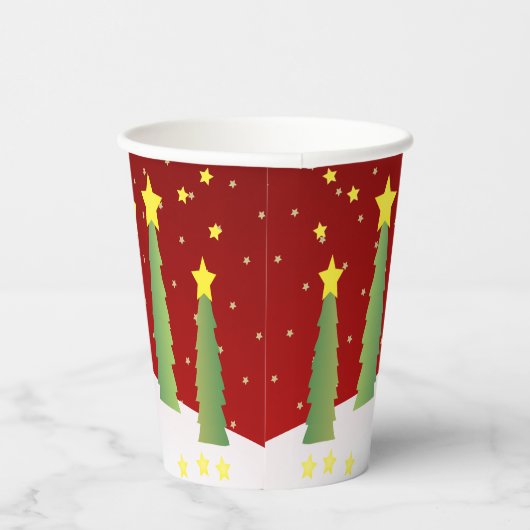 Sneeuwman Schattigee vakantiestijl Papieren Bekers (Rechts)