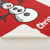 Sneeuwman Sherpa Deken (3/4)