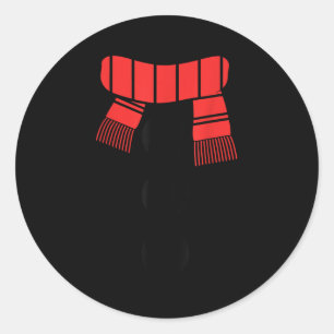 Sneeuwman Shirt Volwassenen Kinderen Mannen Vrouwe Ronde Sticker