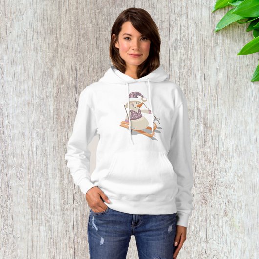Sneeuwman Skiën Hoodie