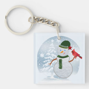 Sneeuwman sleutelhanger
