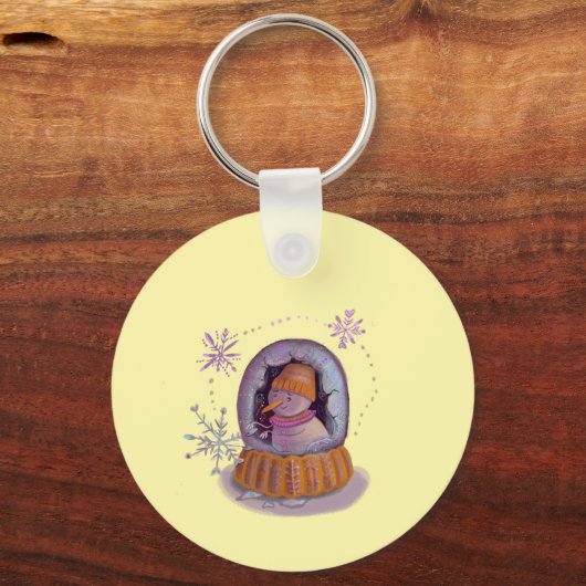 sneeuwman sleutelhanger (Achterkant)