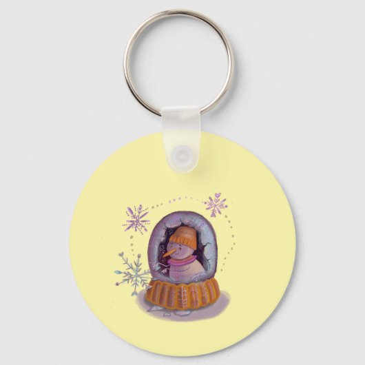 sneeuwman sleutelhanger (Achterkant)