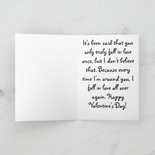 Sneeuwman smelt mijn hart Valentijn Aankondiging (Binnen)