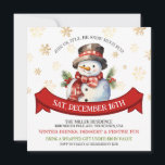 Sneeuwman sneeuw veel leuke kerst uitnodiging<br><div class="desc">Sneeuwman sneeuw veel leuke kerst uitnodiging.</div>