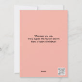 Sneeuwman Sneeuw Wereldbol Retro Kerstvakantie Kaa Feestdagenkaart (Achterkant)