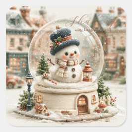 Sneeuwman Sneeuwbol Sticker