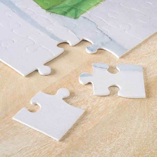 Sneeuwman snoepriet Gelukkige sneeuwdagen Puzzel Legpuzzel (Zijkant)