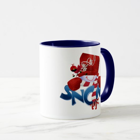 Sneeuwman SNOW Mok (Voorkant rechts)