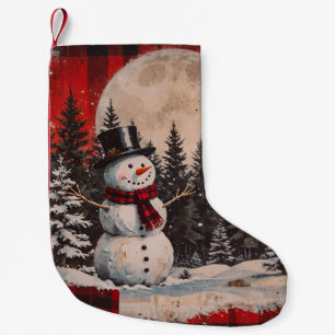  Sneeuwman Snowy Nights Kleine Kerstsok