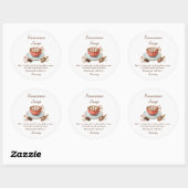 Sneeuwman Soep Heet Chocolade Cadeau Etiket (Vel)