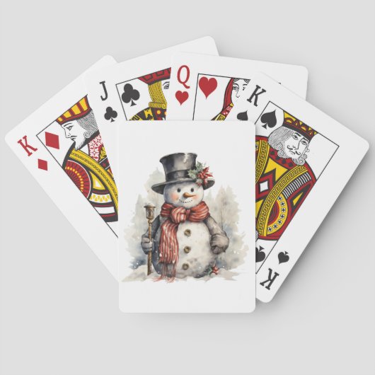 Sneeuwman Speelkaarten (Achterkant)