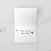 Sneeuwman stel verliefd feestdagen kaart (Binnen)