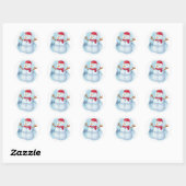 Sneeuwman Sticker (Vel)