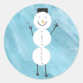 Sneeuwman Stickers (Voorkant)