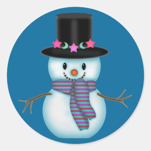 Sneeuwman Stickers (Voorkant)
