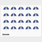Sneeuwman stickers (Vel)