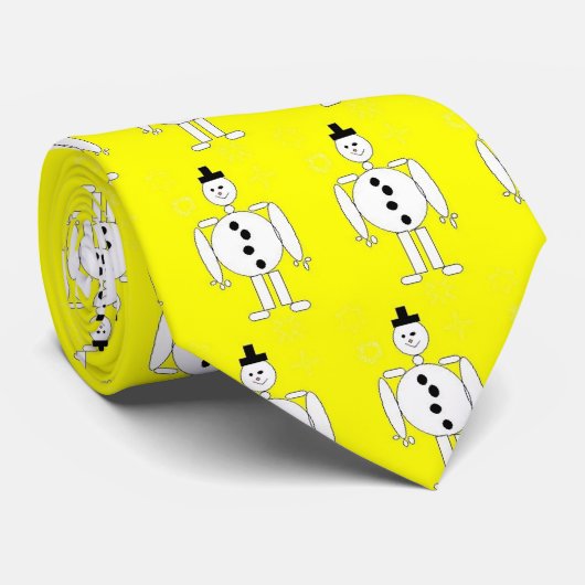 sneeuwman stropdas (Opgerold)