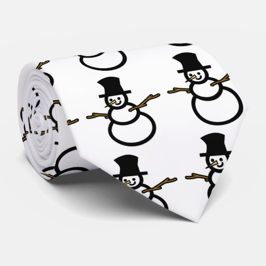 sneeuwMan Stropdas (Opgerold)