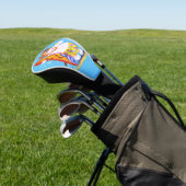Sneeuwman Surfer met Cocktail Funny Golf Head Hoes Golfheadcover (Insitu)