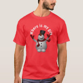 Sneeuwman T-shirt (Voorkant)