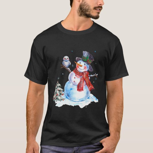 sneeuwman t-shirt (Voorkant)