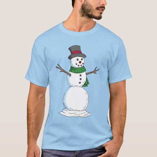 Sneeuwman T-shirt (Voorkant)
