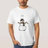 sneeuwman t-shirt (Voorkant)