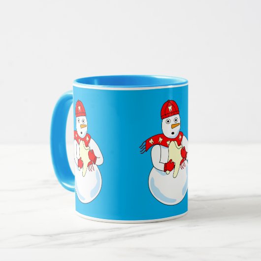 Sneeuwman Tand Mok (Voorkant links)