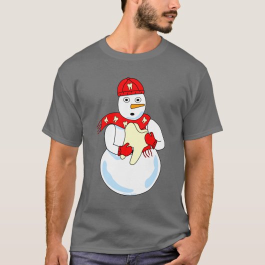 Sneeuwman Tand T-shirt (Voorkant)