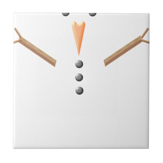 sneeuwman tegeltje (Voorkant)