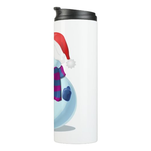 sneeuwman thermosbeker (Geroteerd rechts)