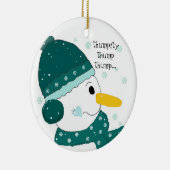 Sneeuwman - Thumpity Thump Thump Keramisch Ornament (Rechts)