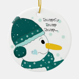 Sneeuwman - Thumpity Thump Thump Keramisch Ornament