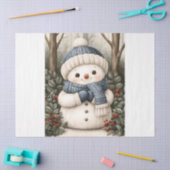 Sneeuwman Tissuepapier (Craft)