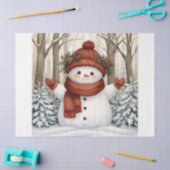 Sneeuwman Tissuepapier (Craft)