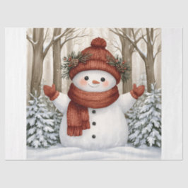 Sneeuwman Tissuepapier