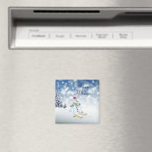 Sneeuwman Vakantie Kerstmagneet Magneet (Insitu (Vaatwasser))